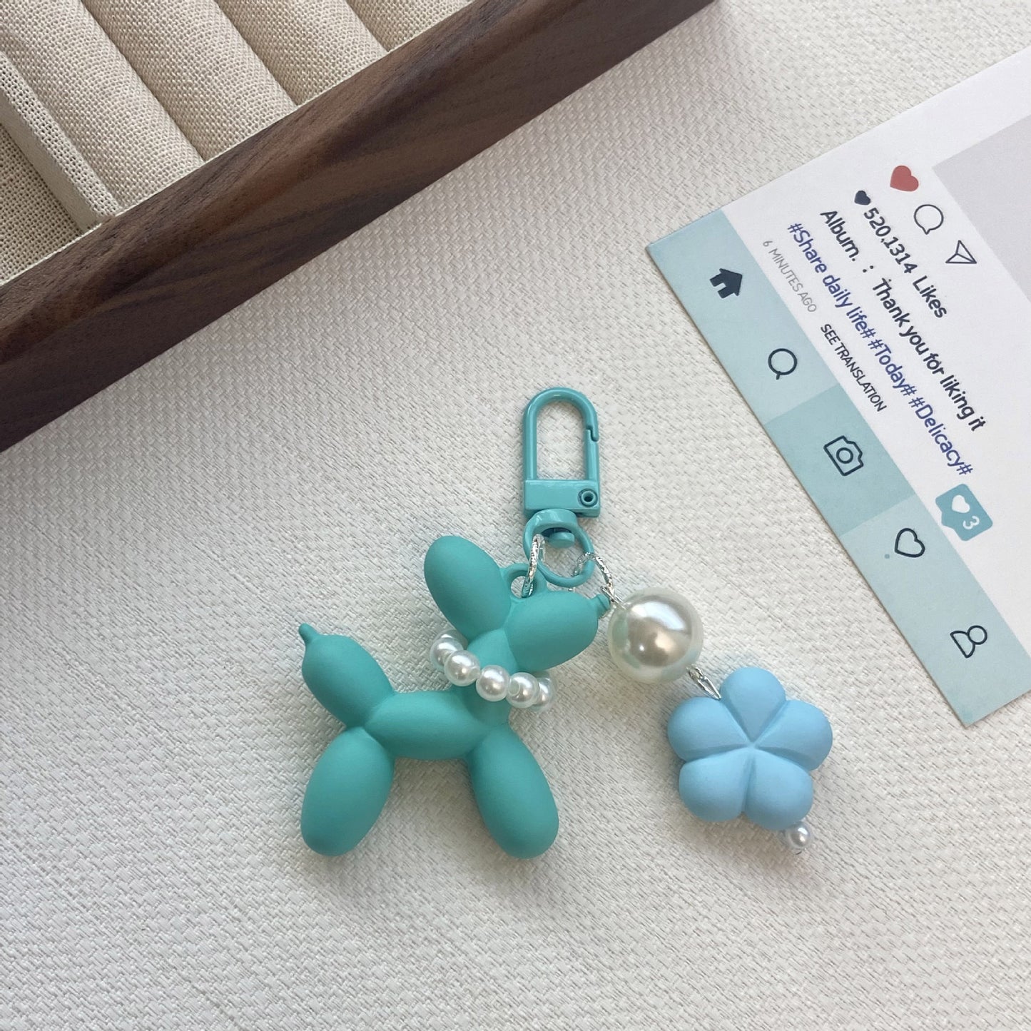 Ballon Tier Charm Schlüsselanhänger Brehn