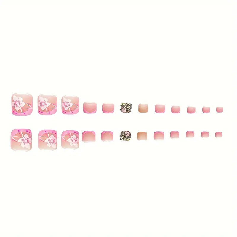 Floral Art Press-On Nail Set Brehn