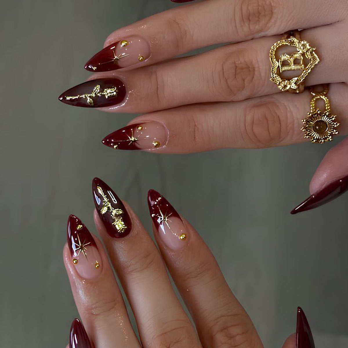 Elegantes Stiletto-Nailart-Set Brehn