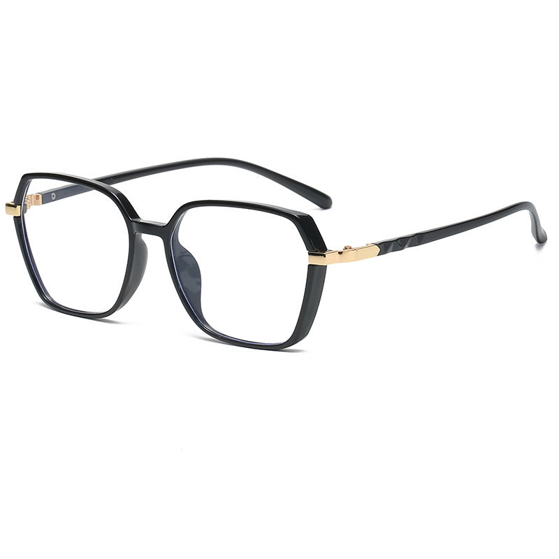 Damen modische quadratische Lesebrille mit goldenen Akzenten Brehn