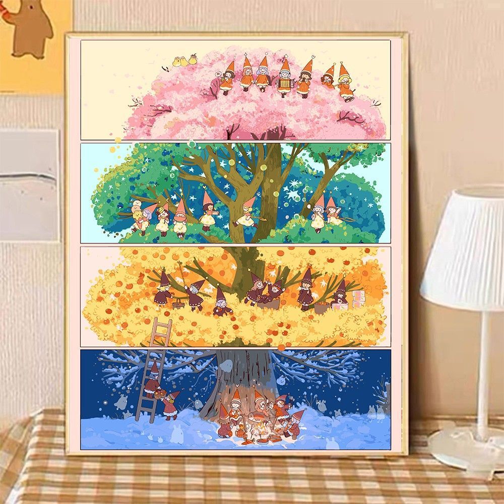 Gemütliche Wohnillustration Leinwandkunst Brehn