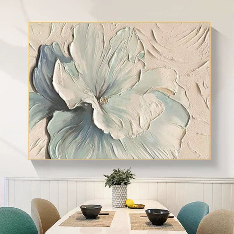 3D Florales Relief Wandkunst