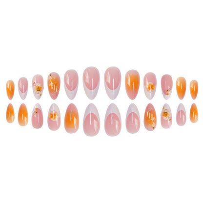 Dekoratives Blumen Acryl Nagelset Brehn