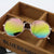 Damen Modische Achtkant-Sonnenbrille mit verspiegelten Gläsern Brehn