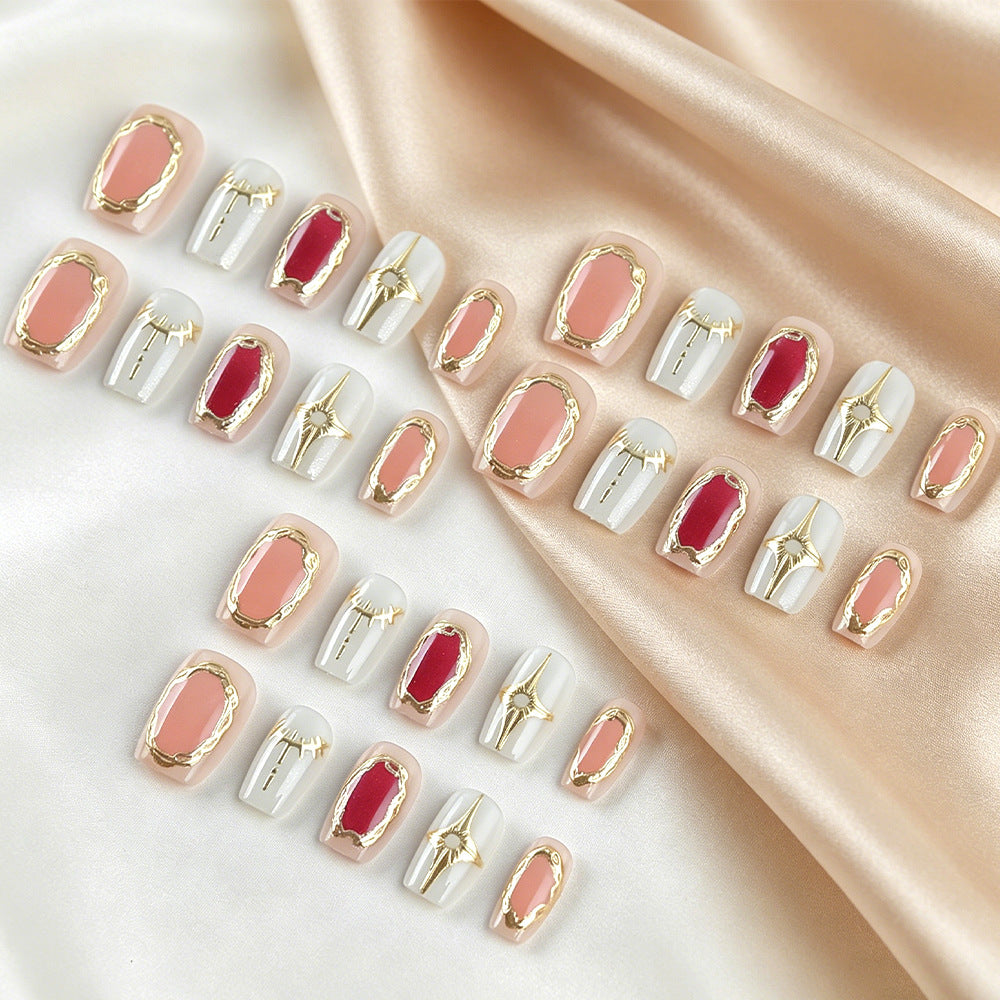 Luxuriöses Press-On Nagelkunst Set Brehn