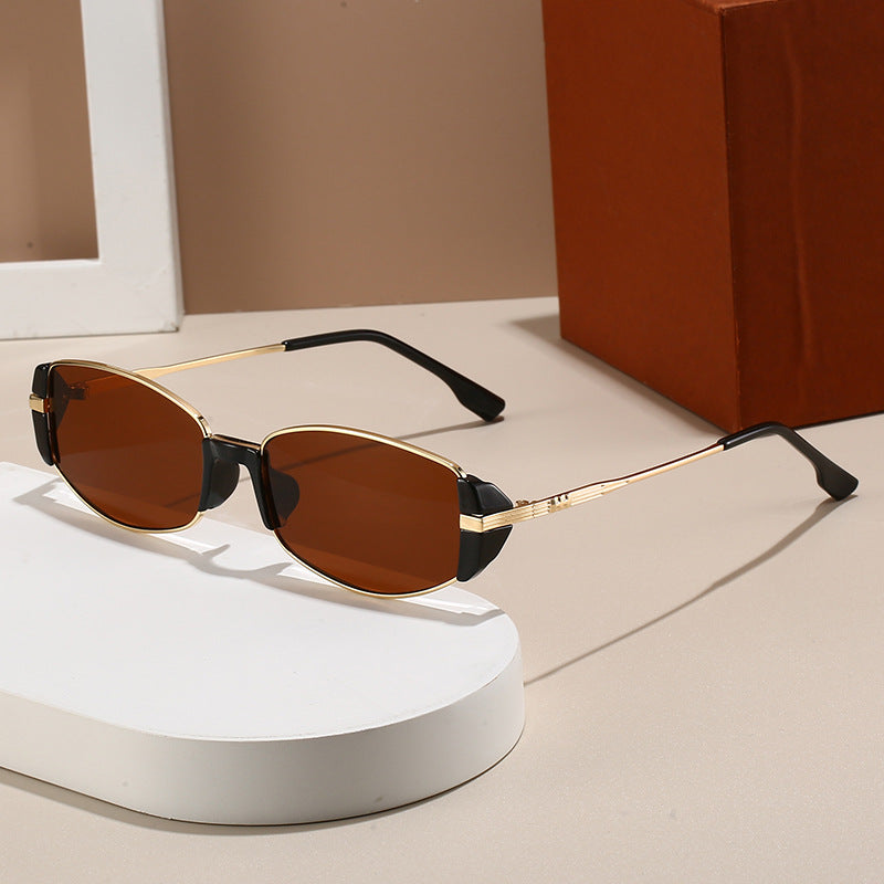 Damen elegante Korrektionsbrille mit hochwertigem Metallrahmen und stilvollen Akzenten Brehn