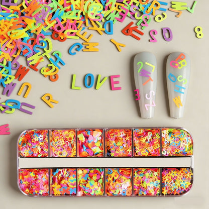 Buntes Nagelkunst Dekorationsset