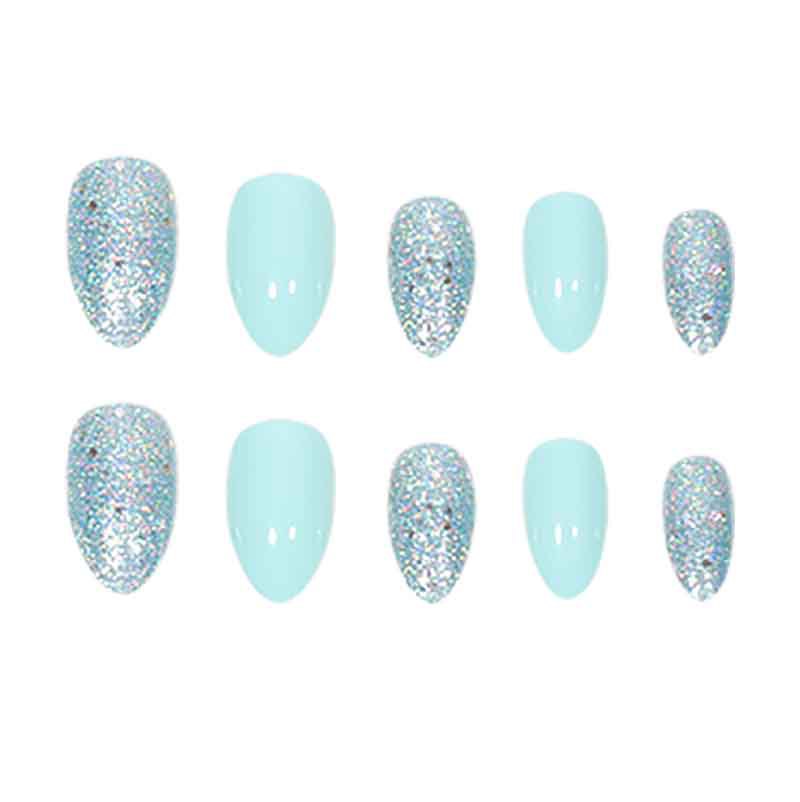 Glitzernde Stiletto Press-On Nägel Brehn
