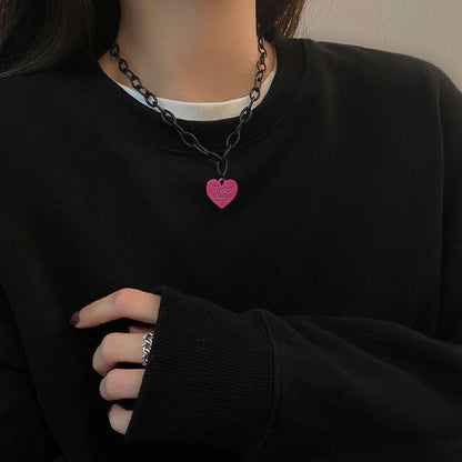 Herz Anhänger Choker Halskette Brehn