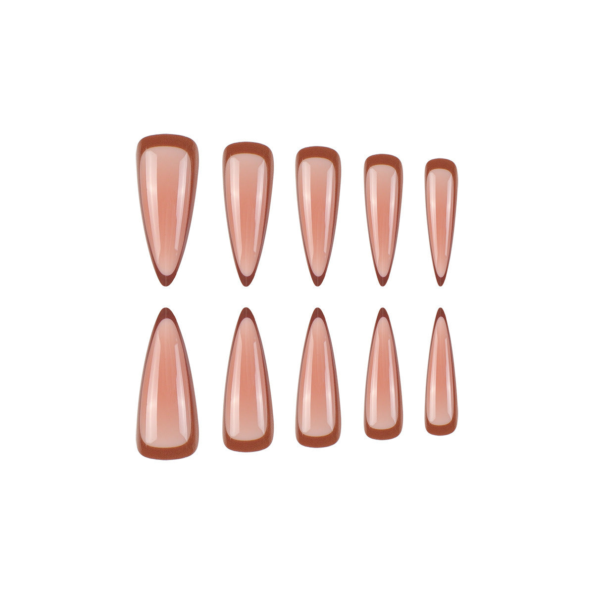 Stiletto Press-On Nail Art Brehn