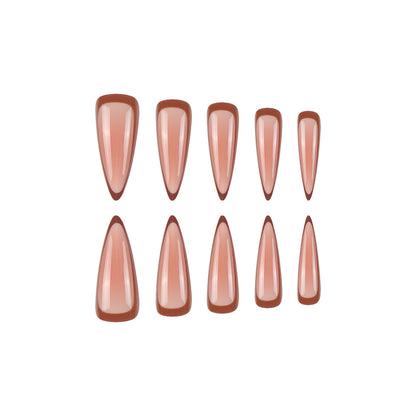 Stiletto Press-On Nail Art Brehn