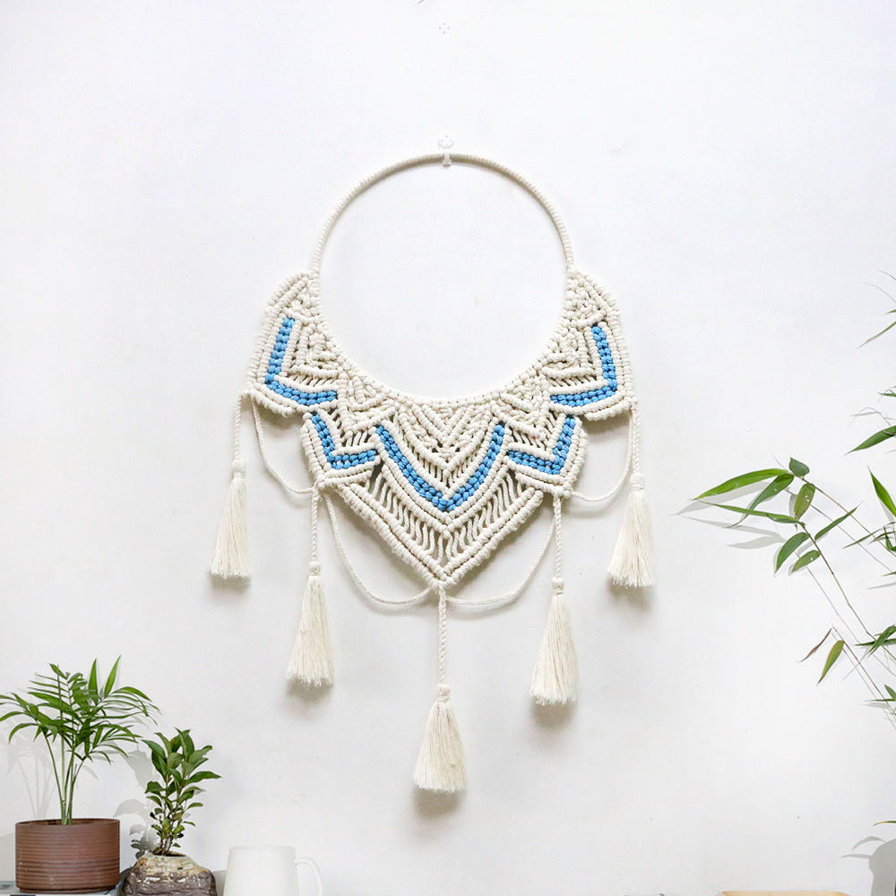 Makramee Wanddekoration mit elegantem Reiz