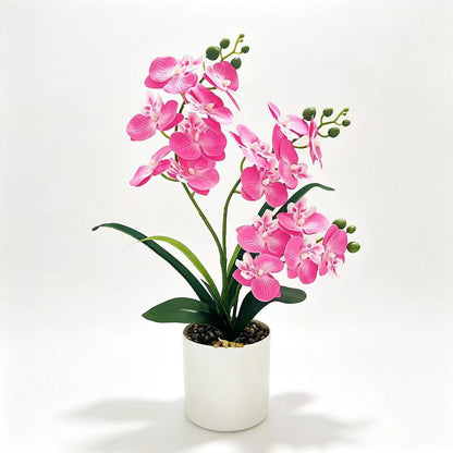 Lebensechte Künstliche Orchideen Pflanze Arrangement für Dekorative Dekoration