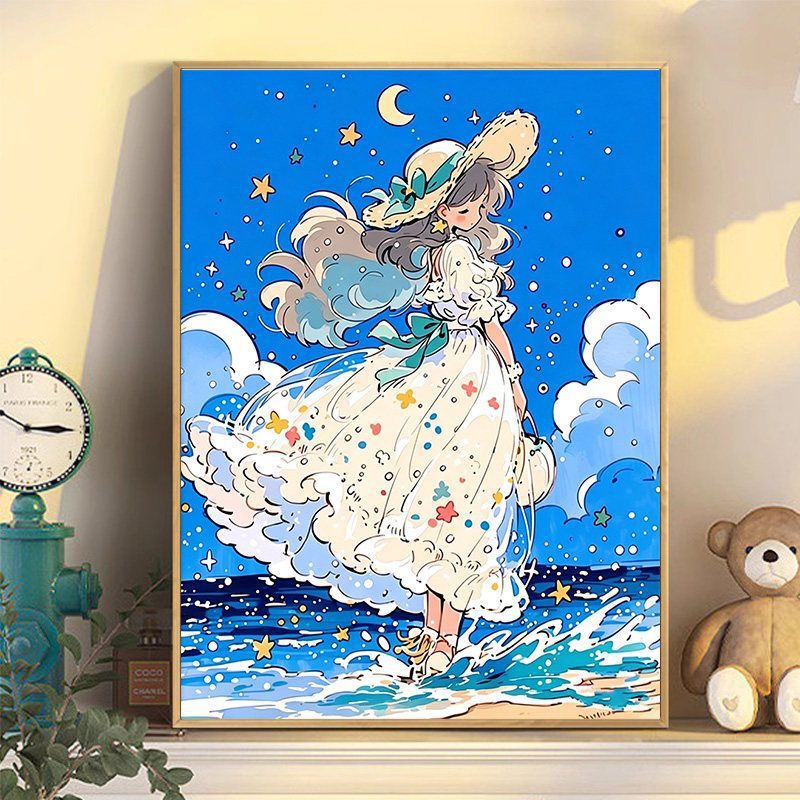 Himmlische Fantasie Illustration Wandkunst Brehn