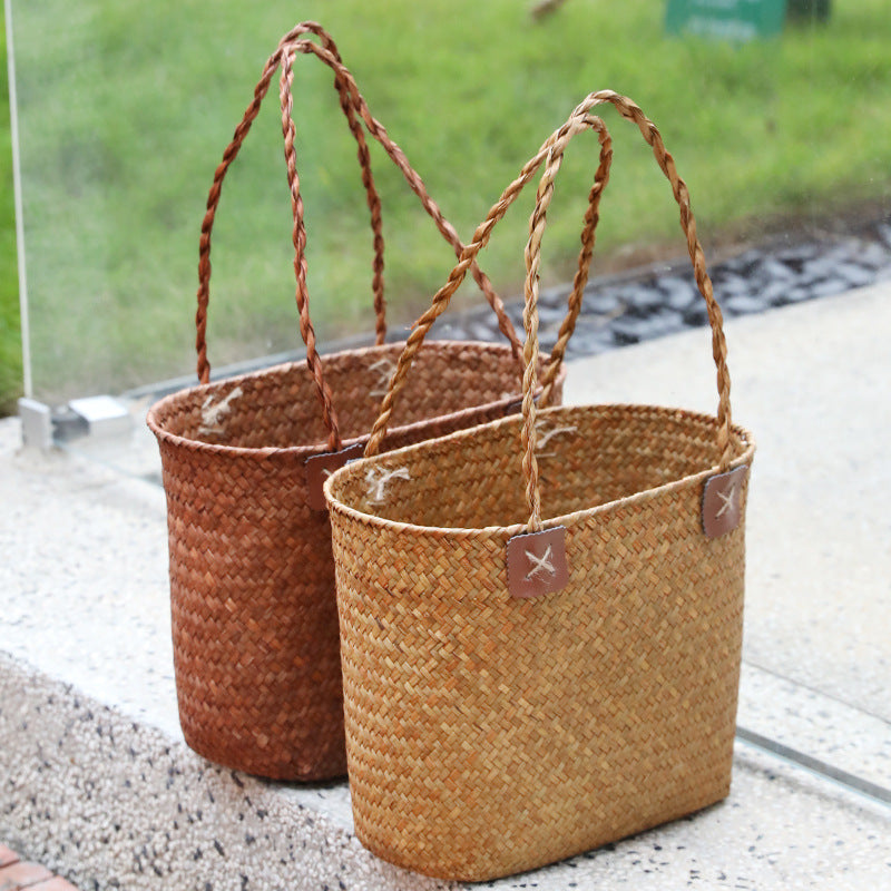Damen Strapazierfähige Basttasche Brehn