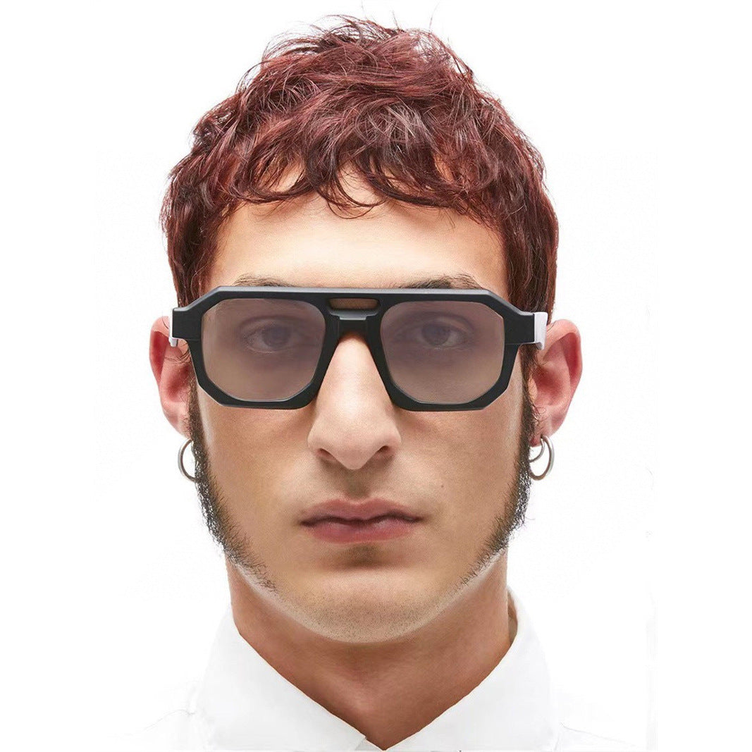 Damen moderne Sonnenbrille mit quadratischem Rahmen und UV-Schutz Brehn