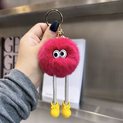 Spaß Fluffiger Charakter Schlüsselanhänger Brehn