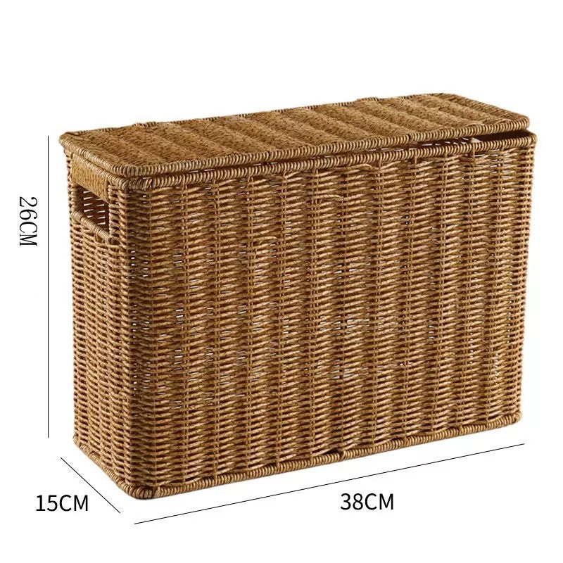 Unisex dekorative Rattan Aufbewahrungskiste Brehn