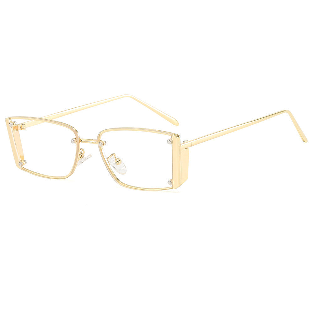 Damen Modische Sonnenbrille mit extravagantem geometrischen Rahmen Brehn