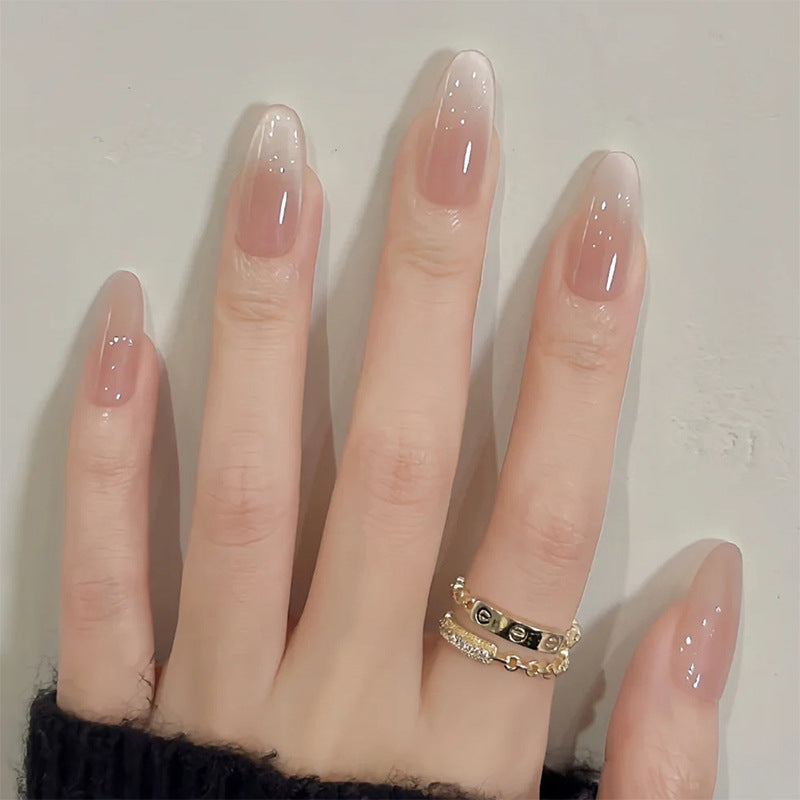 Hochwertiges Press-On Nail Set mit Gradient Design Brehn