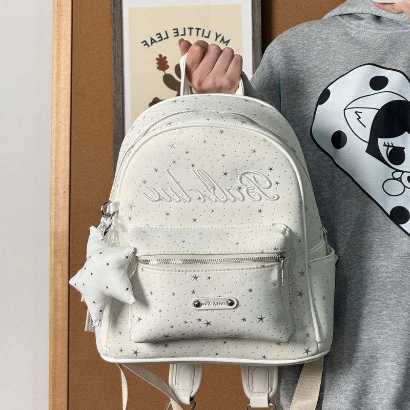 Dekorativer Sternmuster Mini Rucksack Brehn