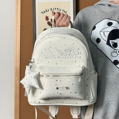 Dekorativer Sternmuster Mini Rucksack Brehn