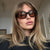 Damen modische Sonnenbrille im stilvollen, oversized Design Brehn