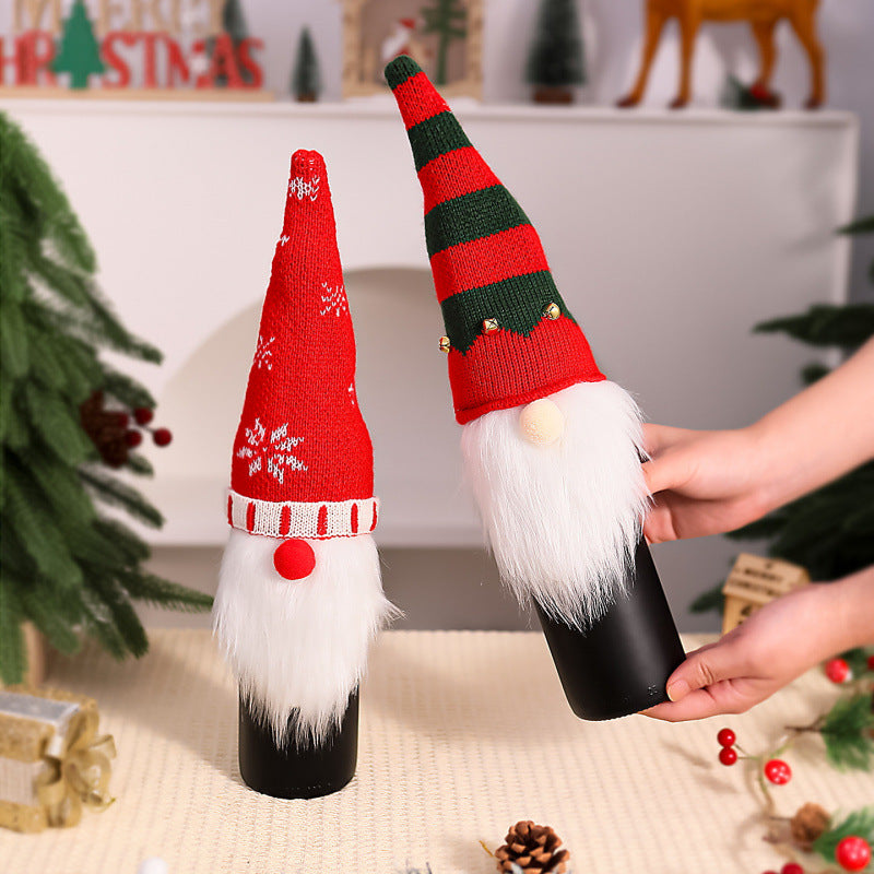 Dekorative Weihnachtsmann-Flaschenwärmer Brehn