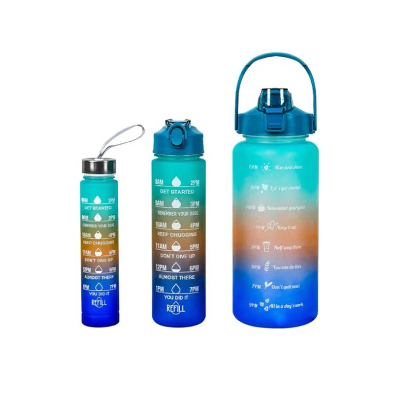 Unisex Motivierende Wasserflasche mit Zeitmarkierungen Brehn