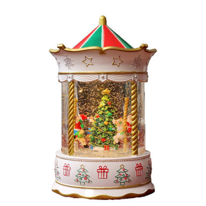 Nostalgische Weihnachtslaterne mit bewegter Szenen Brehn