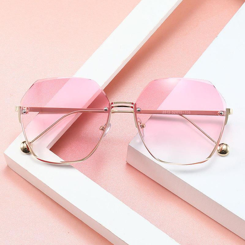 Damen oversized Sonnenbrille im modernen Hexagon-Stil Brehn