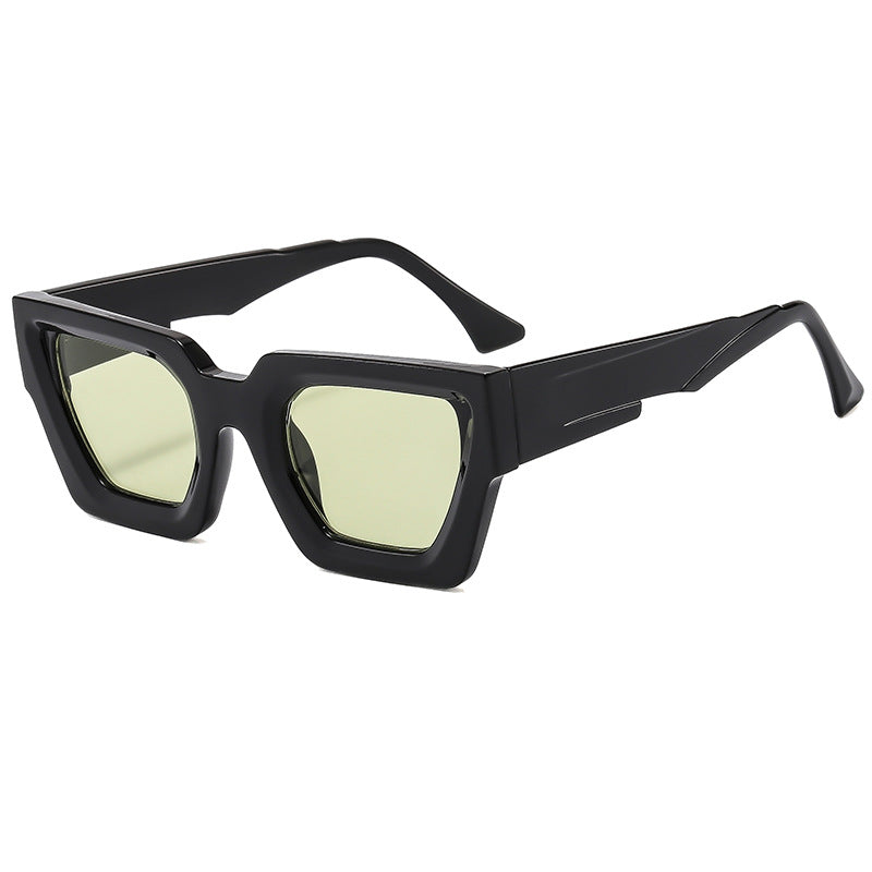 Damen stylische quadratische Sonnenbrille im modernen Design mit veredelt Kunststoffrahmen Brehn