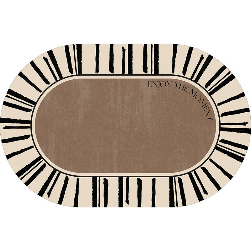 Elegante ovale Bodenmatte Brehn