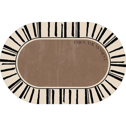 Elegante ovale Bodenmatte Brehn