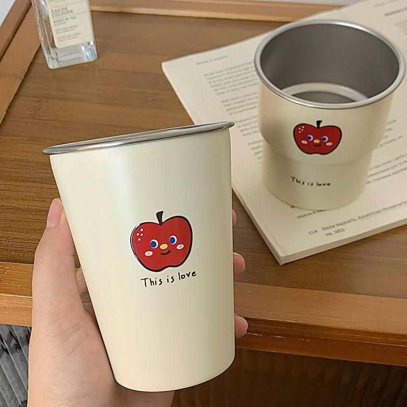 Multifunktionale Keramiktasse mit Fröhlichem Apfelmotiv Brehn