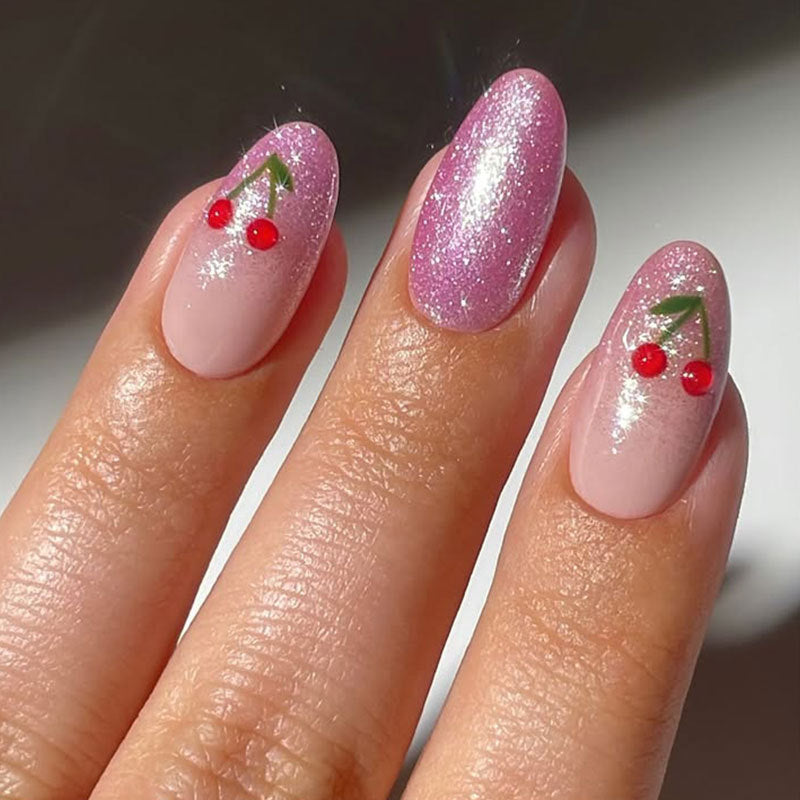 Chic Kirschblüten Nagelkunst