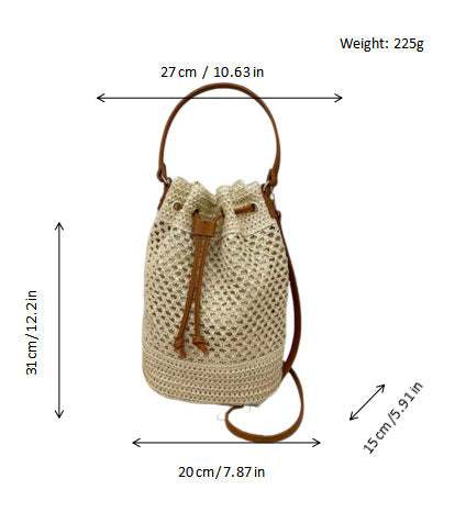 Leichte Makramee Beuteltasche Brehn