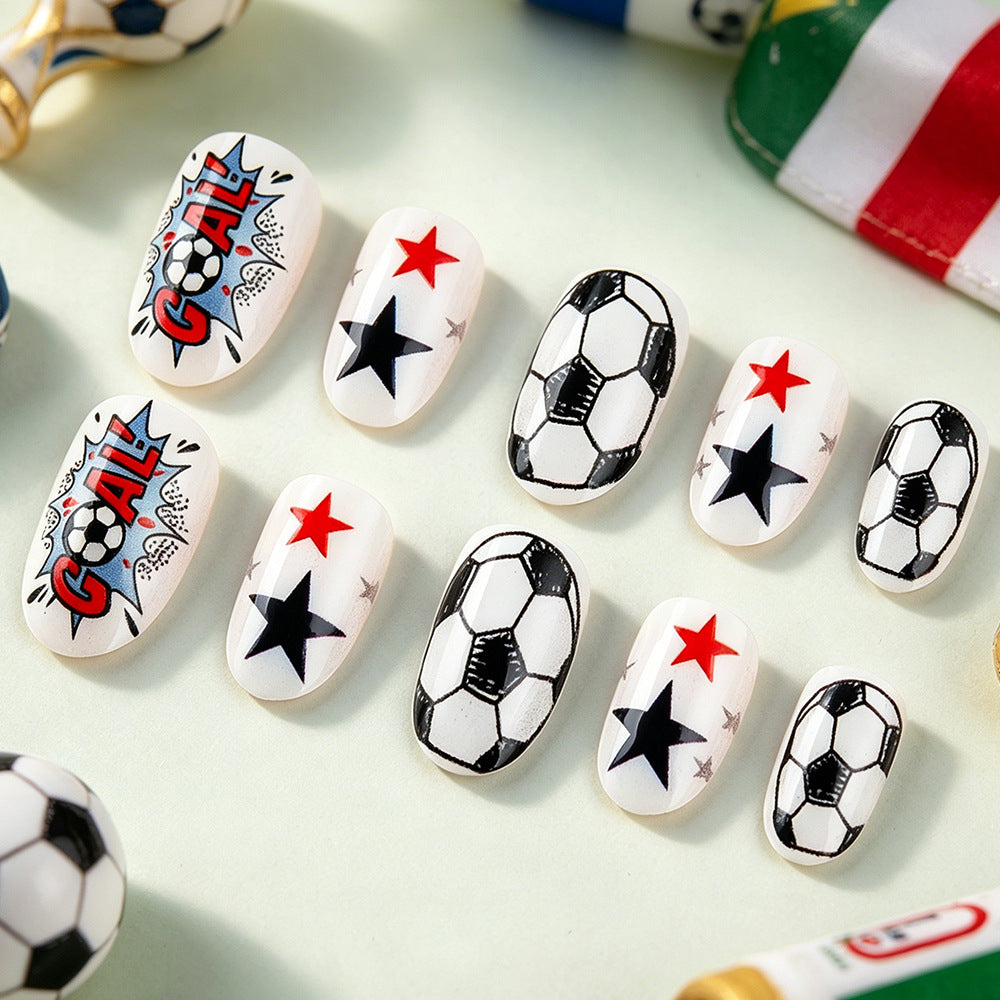 Sportliches Themen Press-On Nagelset Brehn