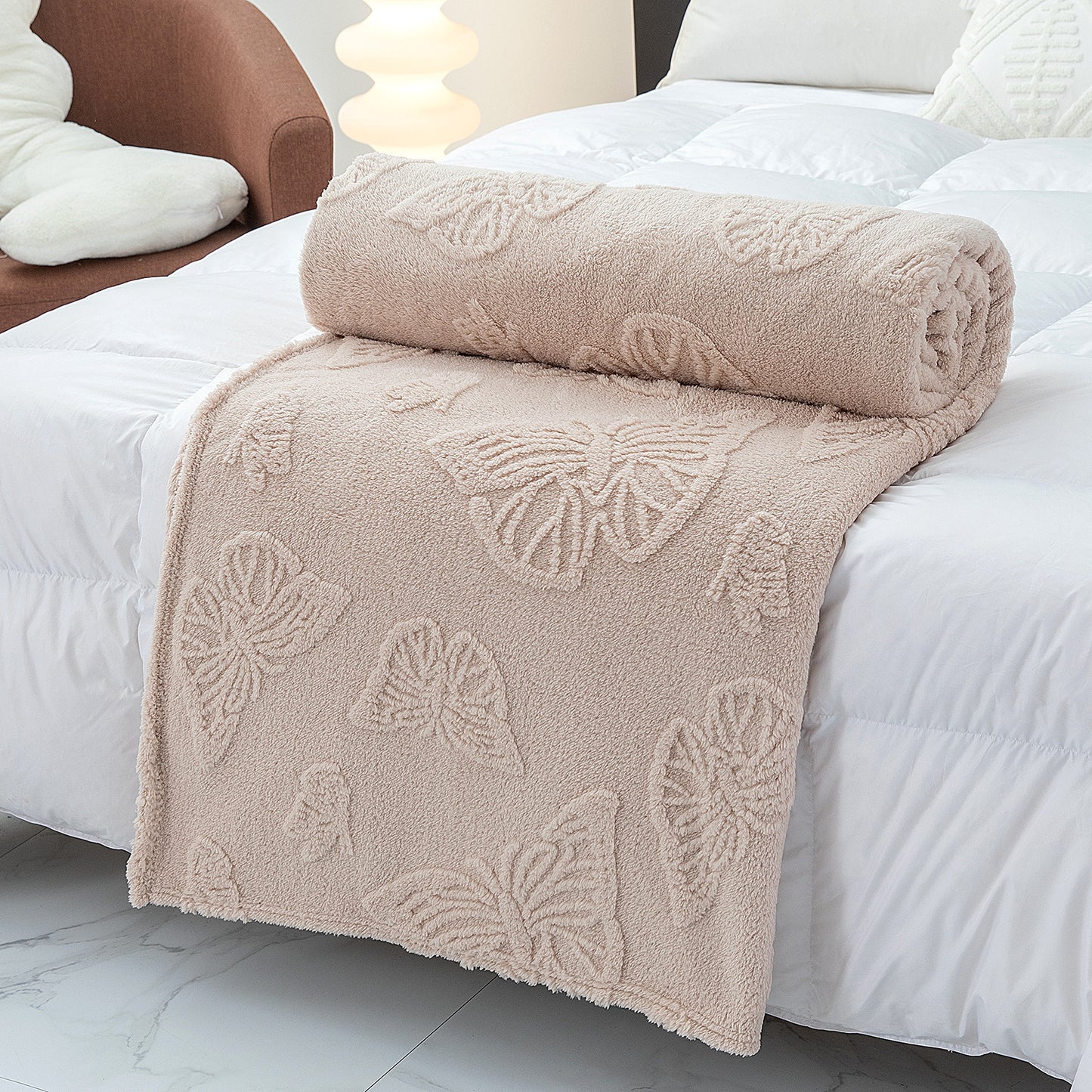 Damen Cozy Mischgewebe Decke Brehn