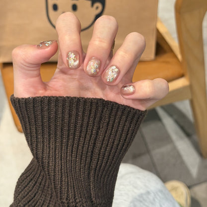 Elegantes florales Design Press-On Nagelset