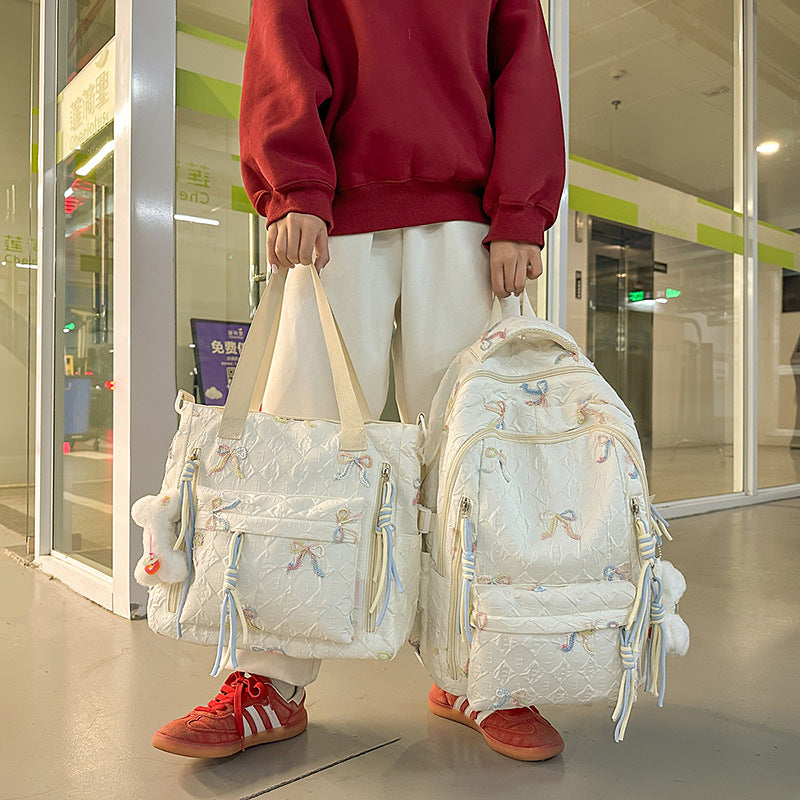 Gepolsterter Rucksack mit Schleifen-Detail Brehn