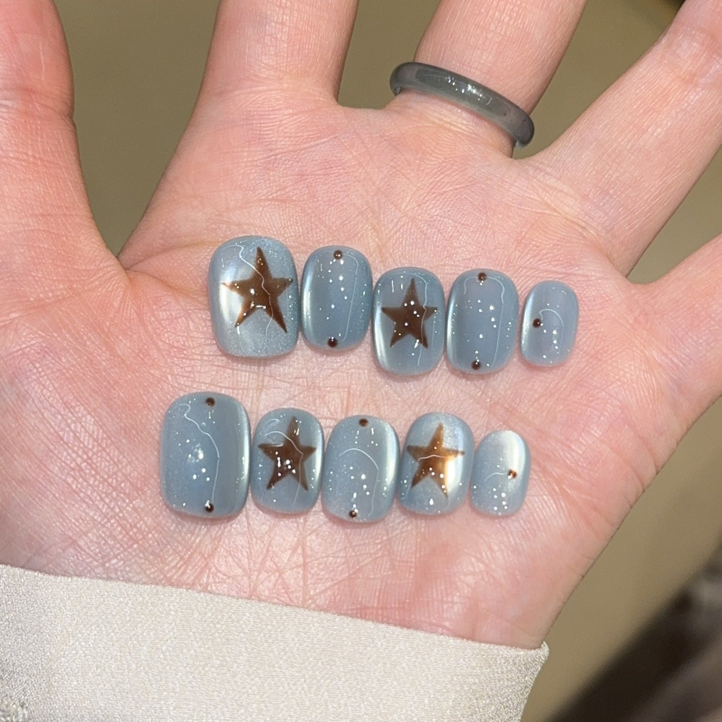 Künstliche Nagelspitzen mit Sterndesign Brehn