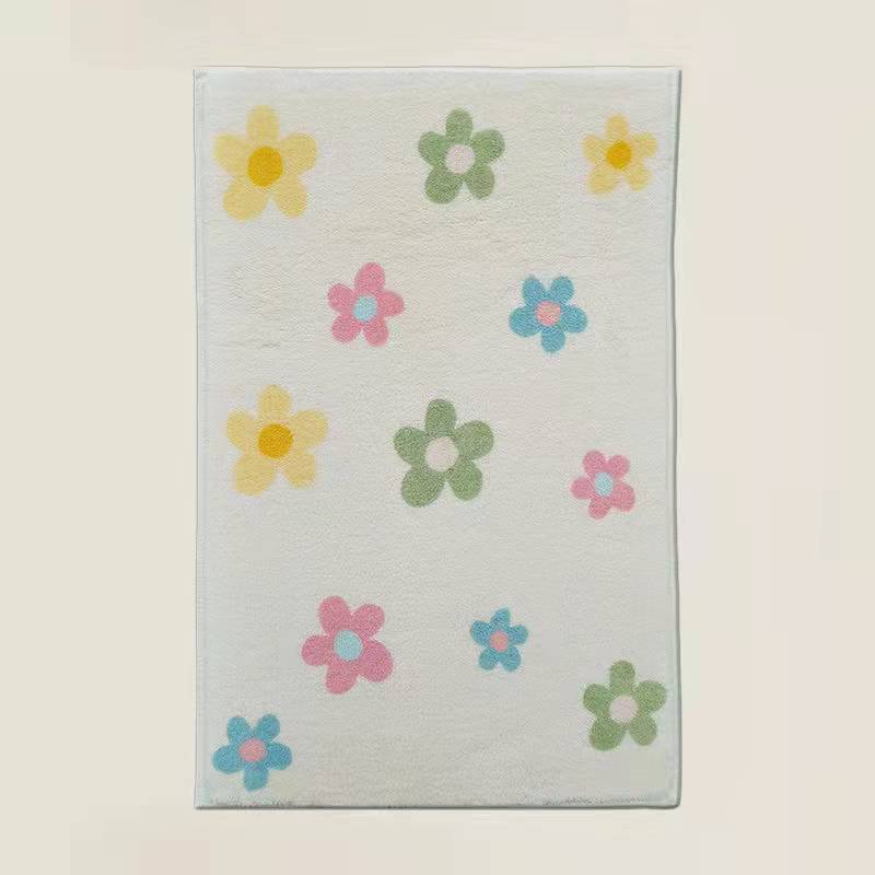 Blumenmuster Badmatte