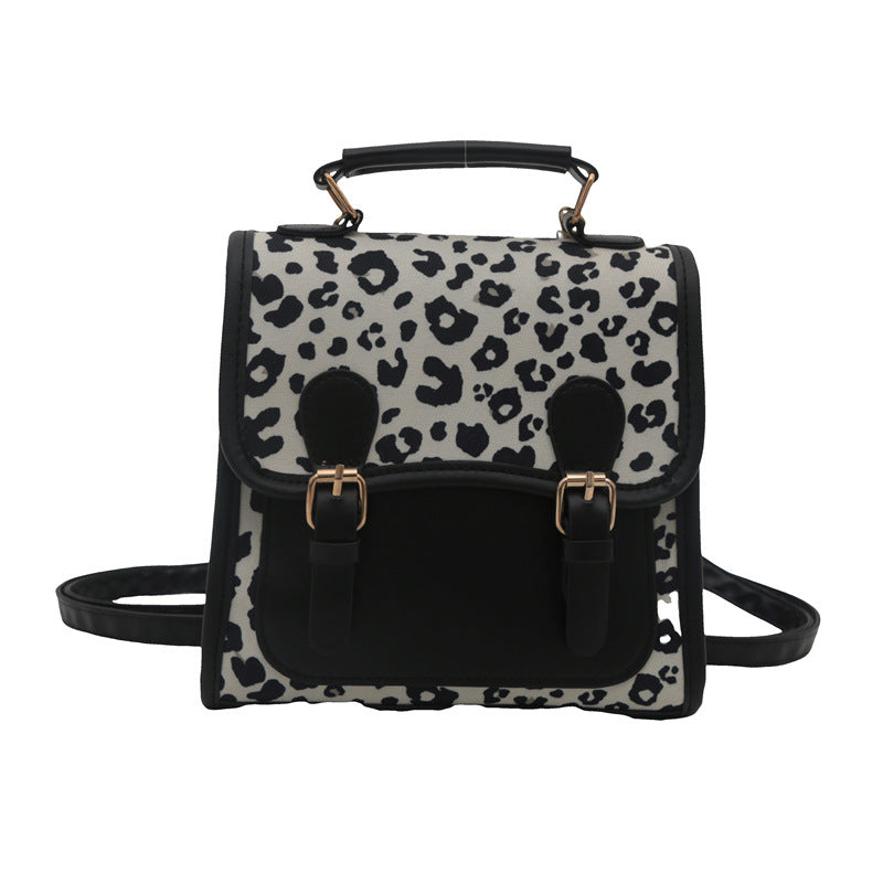 Chic Leopardenmuster Satchel Umhängetasche Brehn