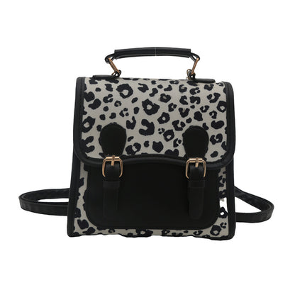 Chic Leopardenmuster Satchel Umhängetasche Brehn