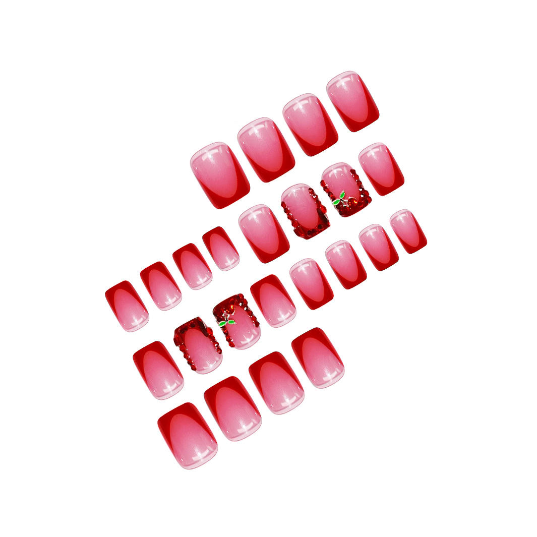 Künstlerische mit Strass verzierte Nagelveredelungen Brehn