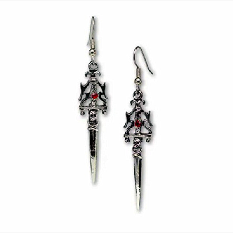 Gothic Statet Skull Ohrringe Brehn