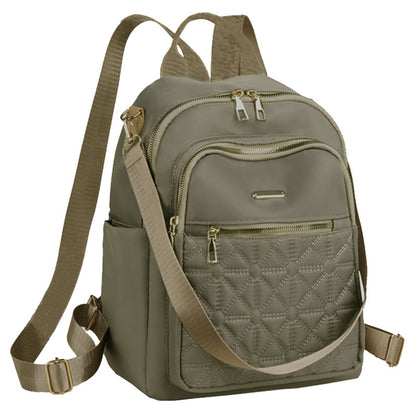 Elegante gesteppte Multi-Taschen-Rucksack Brehn