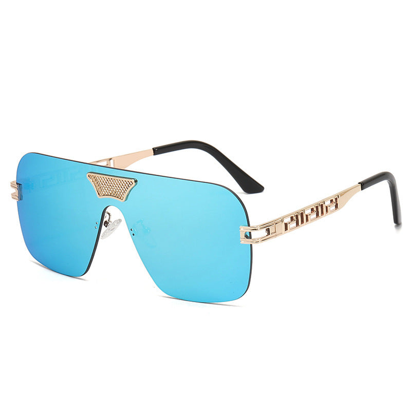 Damen modische Sonnenbrille im futuristischen Stil mit herausragendem Rahmen Brehn