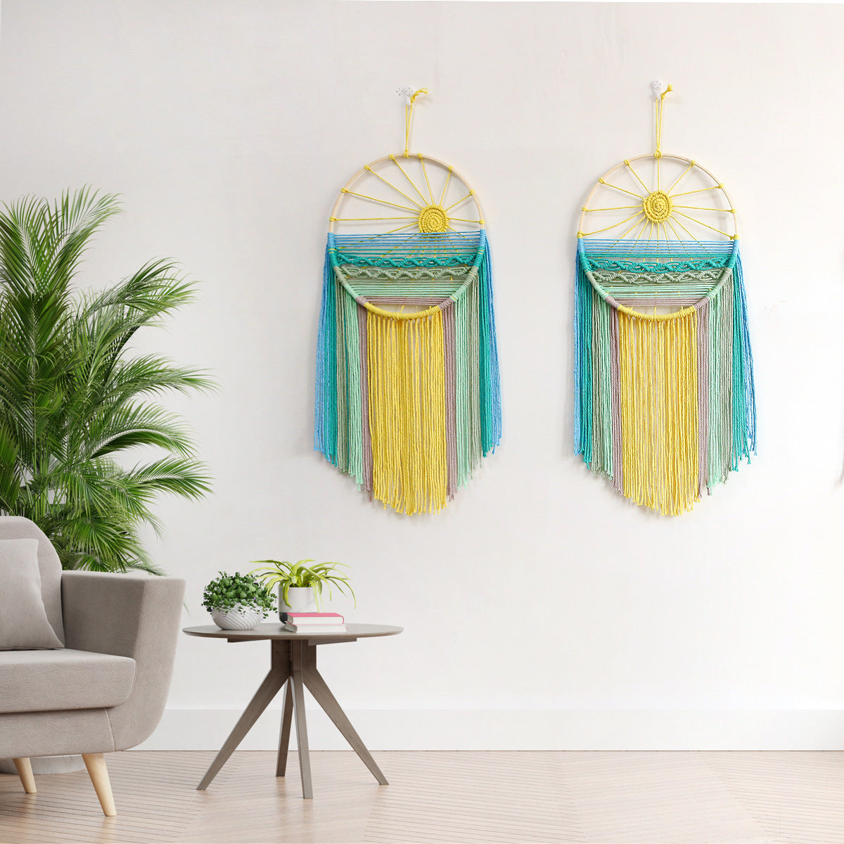 Makramee Wanddekoration mit elegantem Reiz